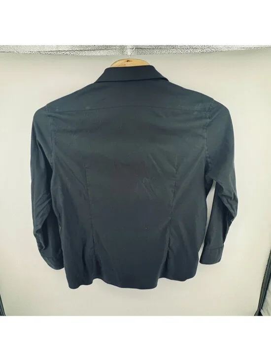 Men's Psycho Bunny Shirt Slim Fit Non Iron Black Preppy Business 17.5-34/35 XL - Picture 4 of 7